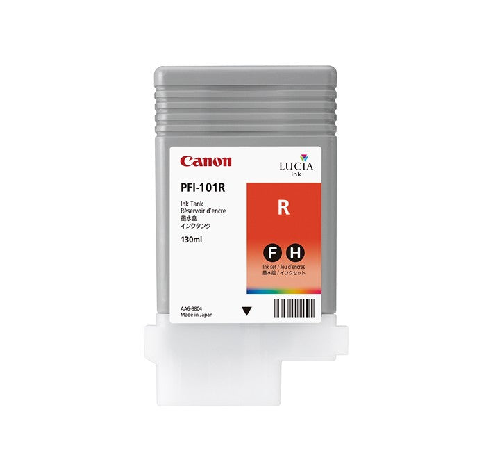 Cartouche d'encre rouge Canon PFI-101 de 130 ml pour imprimante Canon imagePROGRAF iFP5000