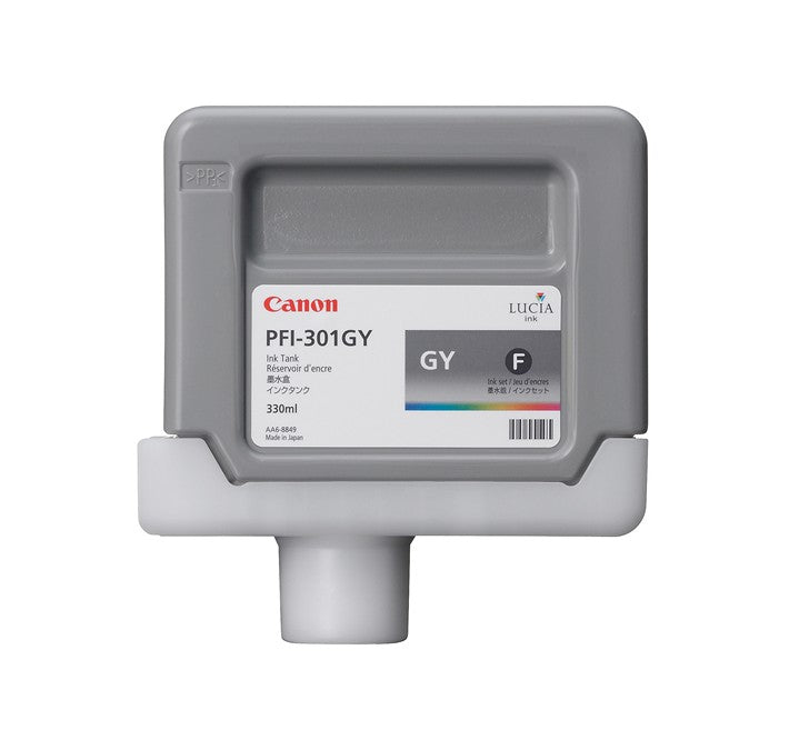 Cartouche d'encre gris Canon PFI-301 pour imprimante Canon imagePROGRAF iPF9000 (1495B001)