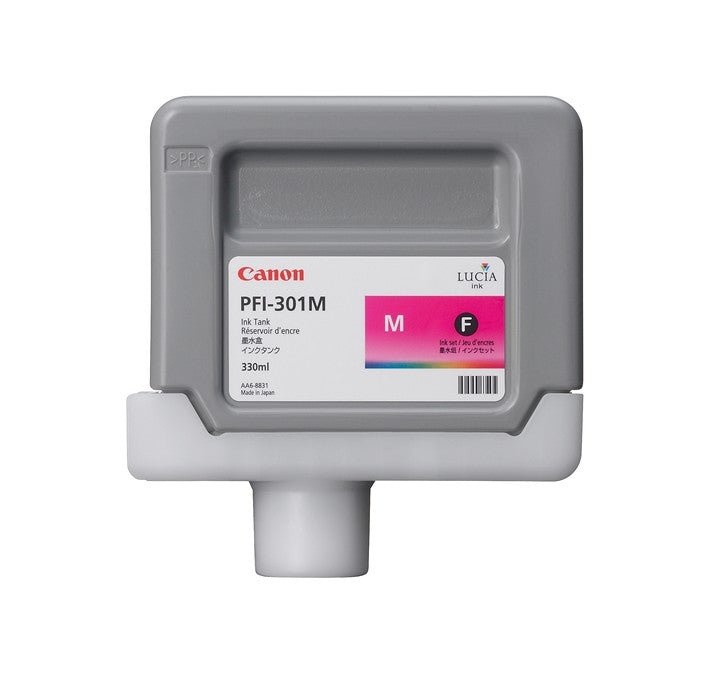 Cartouche d'encre magenta Canon PFI-301 pour imprimante Canon imagePROGRAF iPF9000 (1488B001)