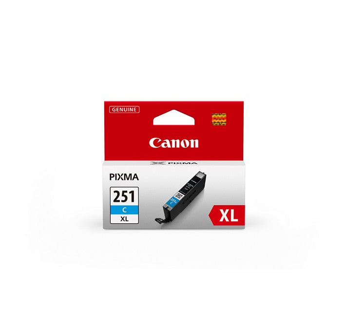 Cartouche d'encre cyan Canon CL-251XL à haute capacité pour imprimante Canon PIXMA iP7220