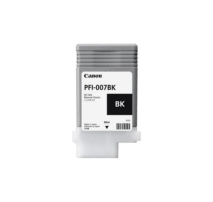 Cartouche d'encre noir Canon PFI-007 de 90 ml pour imprimante Canon imagePROGRAF iPF670E (2143C001)