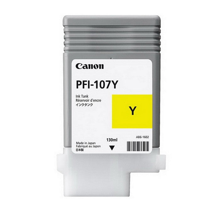 Cartouche d'encre jaune Canon PFI-107 pour imprimante Canon imagePROGRAF iPF670