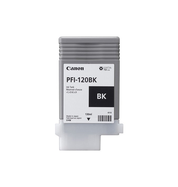 Cartouche d'encre noir Canon PFI-120 de 130 ml pour imprimante Canon imagePROGRAF TM-200