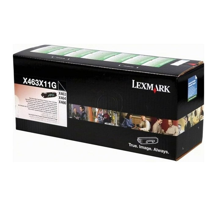 Cartouche de toner noir Lexmark X463X11G à extra haute capacité pour imprimante Lexmark X463