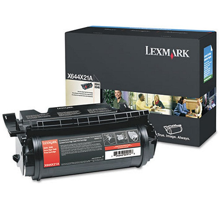 Cartouche de toner noir Lexmark X644X21A à extra haute capacité pour imprimante Lexmark X646