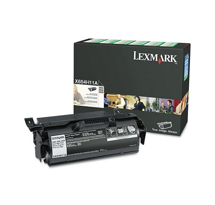 Cartouche de toner noir Lexmark X651H11A à haute capacité pour imprimante Lexmark X651