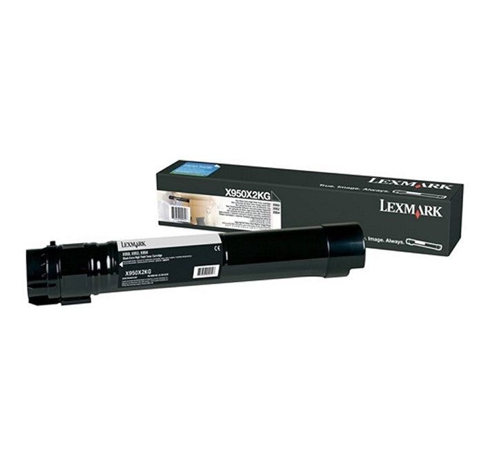 Cartouche de toner noir Lexmark X950X2KG à extra haute capacité pour imprimante Lexmark X950