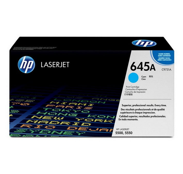 Cartouche de toner LaserJet HP 645A cyan authentique