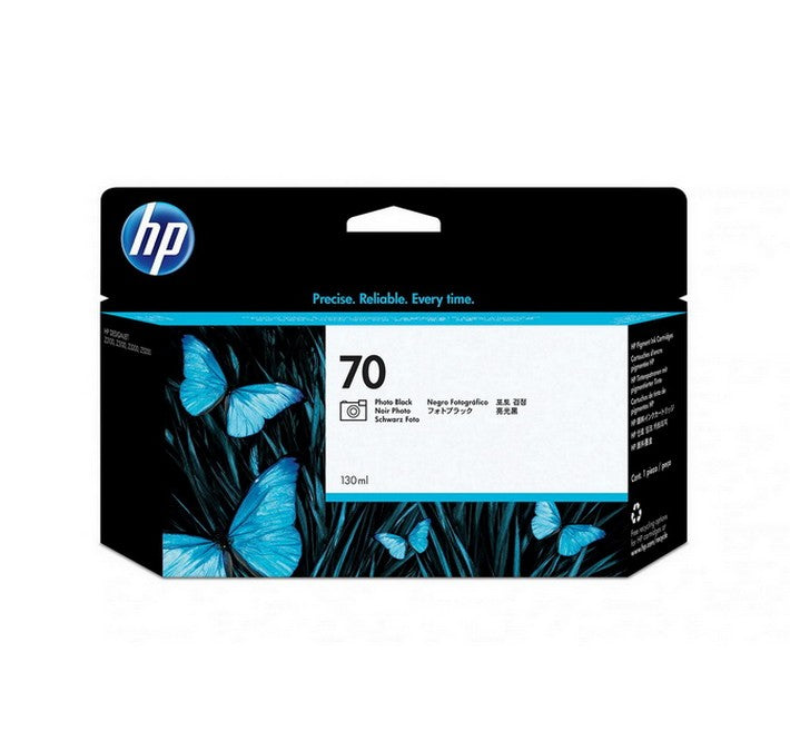 Cartouche d'encre DesignJet HP 70 noir photo de 130 ml