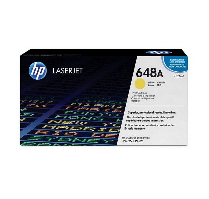 Cartouche de toner LaserJet HP 648A jaune authentique