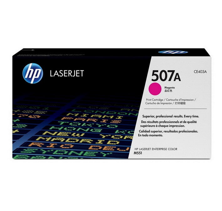 Cartouche de toner LaserJet HP 507A magenta authentique