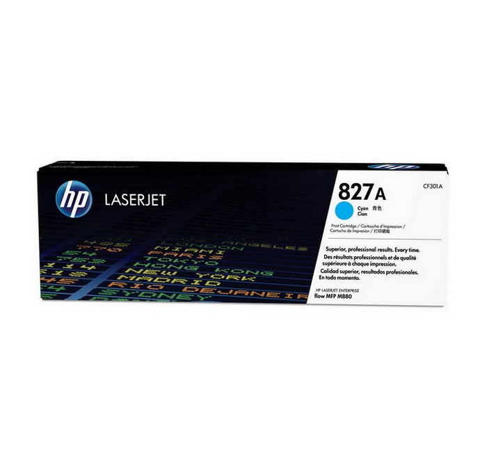 Cartouche de toner LaserJet HP 827A cyan authentique