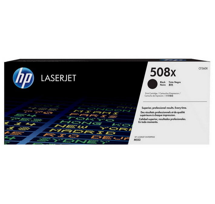 Cartouche de toner LaserJet HP 508X noir authentique à haute capacité