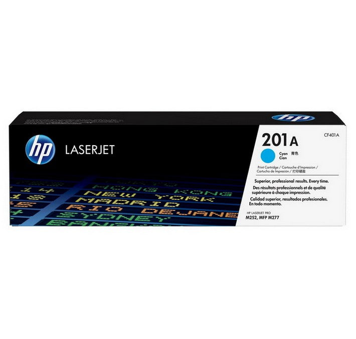 Cartouche de toner LaserJet HP 201A cyan authentique