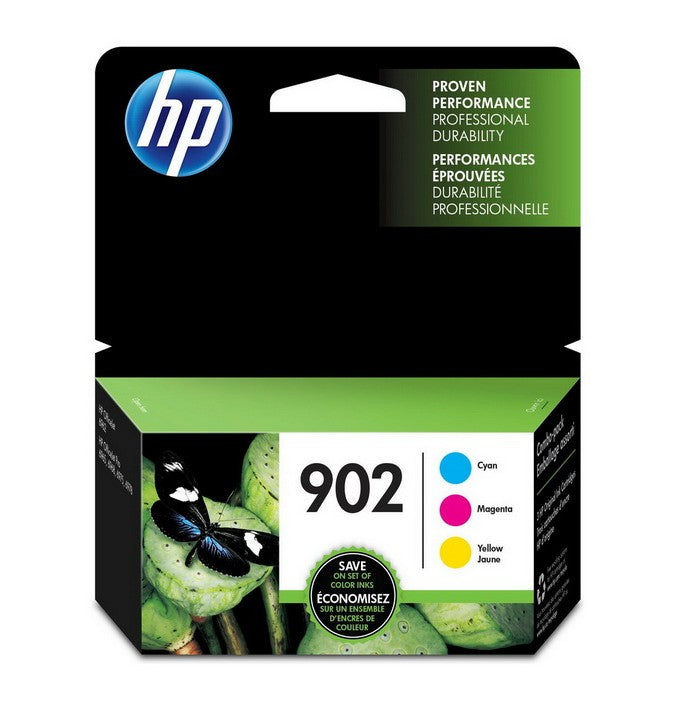 Ensemble de 3 cartouches d'encre HP 902 cyan