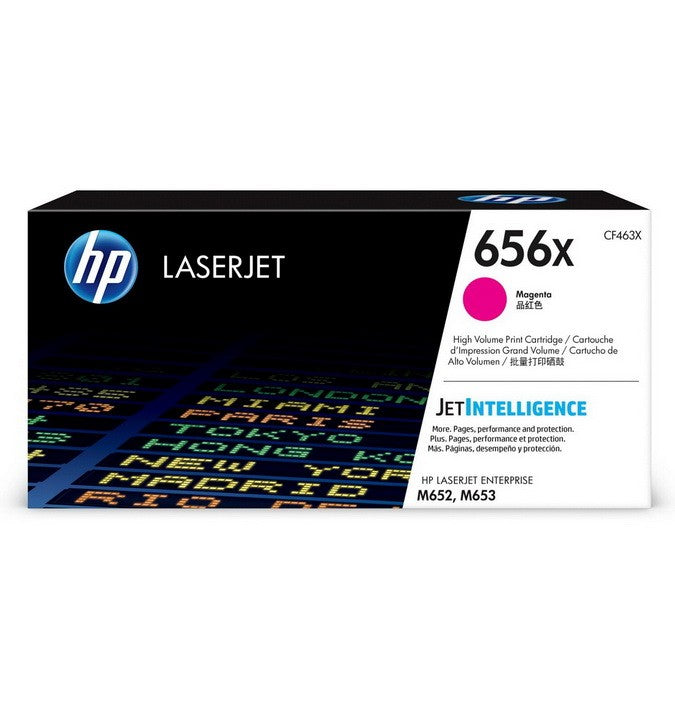 Cartouche de toner LaserJet HP 656X magenta authentique à haute capacité