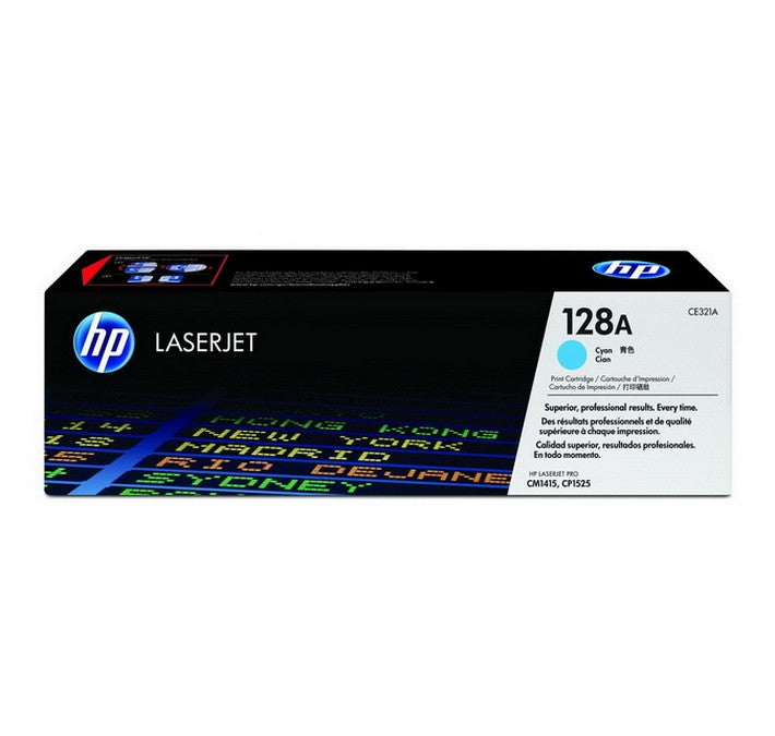 Cartouche de toner LaserJet HP 128A cyan authentique
