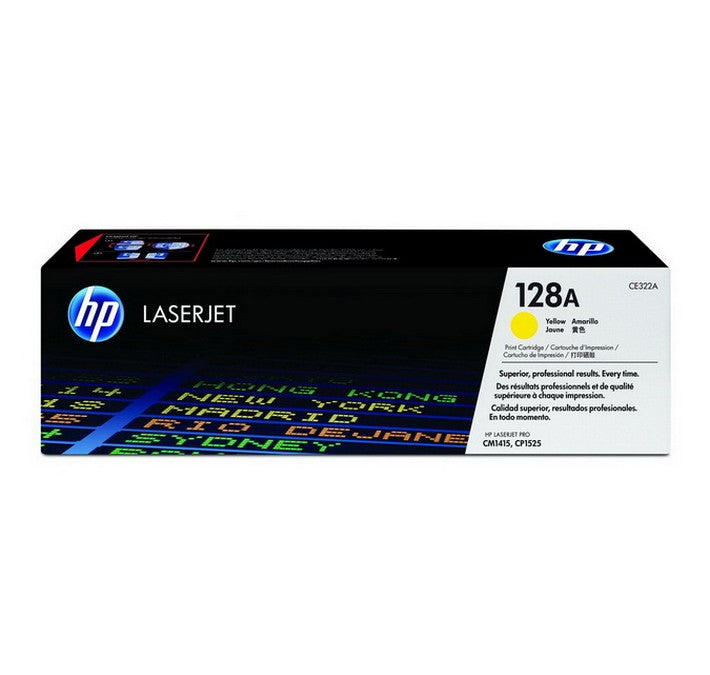 Cartouche de toner LaserJet HP 128A jaune authentique