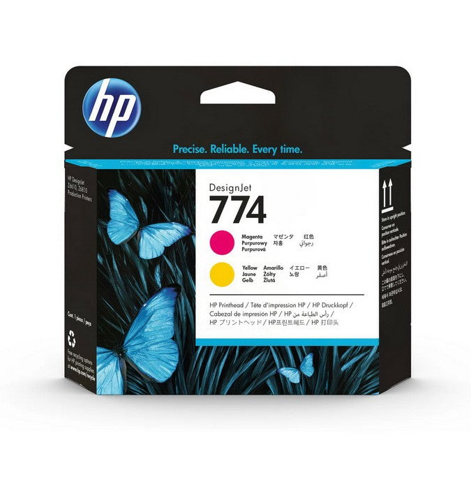 Tête d'impression DesignJet HP 774 magenta et jaune authentique