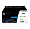 Ensemble de 3 cartouches de toner LaserJet HP 508A cyan