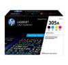 Paquet de 4 cartouches de toner LaserJet HP 305A Noir