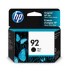 Cartouche d'encre HP 92 noir authentique de 5 ml